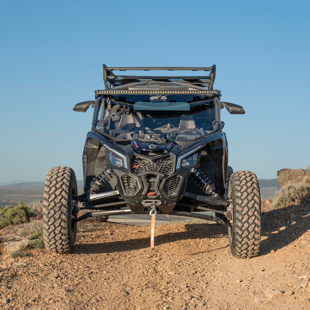 Photo of Can-Am Maverick X3 Polycarbonate Full Front Windshield by Super Comp - Premium Windshields for UTVs / Side by Sides