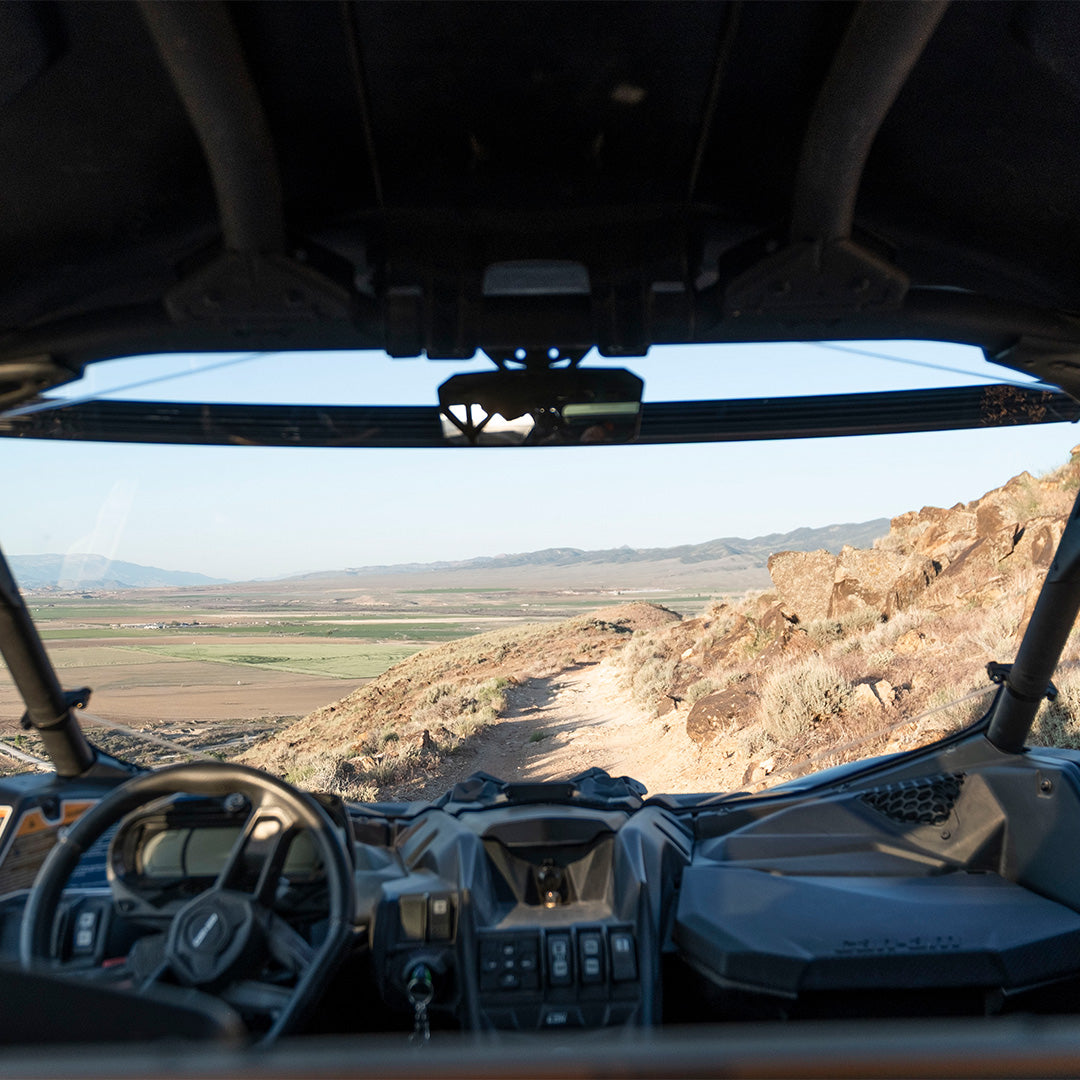 Photo of Can-Am Maverick X3 Polycarbonate Full Front Windshield by Super Comp - Premium Windshields for UTVs / Side by Sides