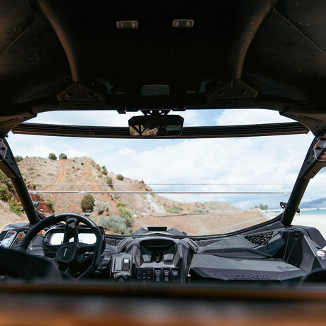 Photo of Can-Am Maverick X3 Polycarbonate Half Front Windshield by Super Comp - Premium Polycarbonate Front Windshield for UTVs / Side by Sides