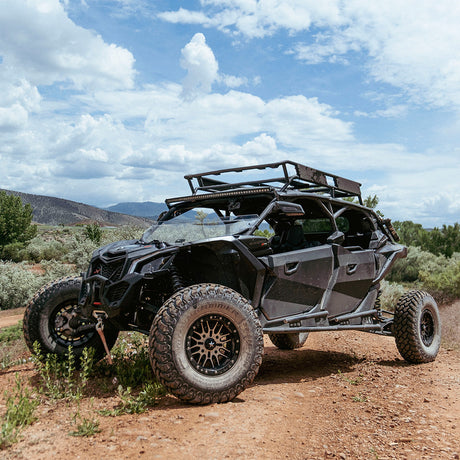 Photo of Can-Am Maverick X3 Polycarbonate Half Front Windshield by Super Comp - Premium Polycarbonate Front Windshield for UTVs / Side by Sides
