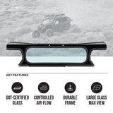 Photo of Can-Am Maverick X3 Tinted Rear Windshield by Super Comp - Premium Windshields for UTVs / Side by Sides