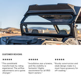 Photo of CF Moto 950 Sport Tinted Rear Windshield by Super Comp - Premium Windshields for UTVs / Side by Sides