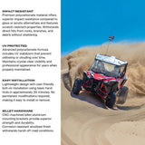 Photo of Honda Talon Polycarbonate Full Front Windshield by Super Comp - Premium Windshields for UTVs / Side by Sides