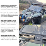 Photo of Kawasaki KRX Front Windshield by Super Comp - Premium Windshields for UTVs / Side by Sides