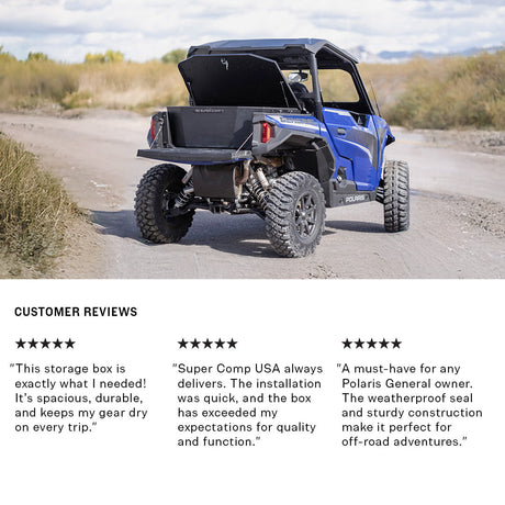 Photo of Polaris General Storage Box by Super Comp - Premium Storage for UTVs / Side by Sides