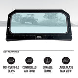 Photo of Polaris General Front Windshield by Super Comp - Premium Windshields for UTVs / Side by Sides