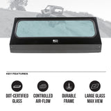 Photo of Polaris General Tinted Rear Windshield by Super Comp - Premium Windshields for UTVs / Side by Sides