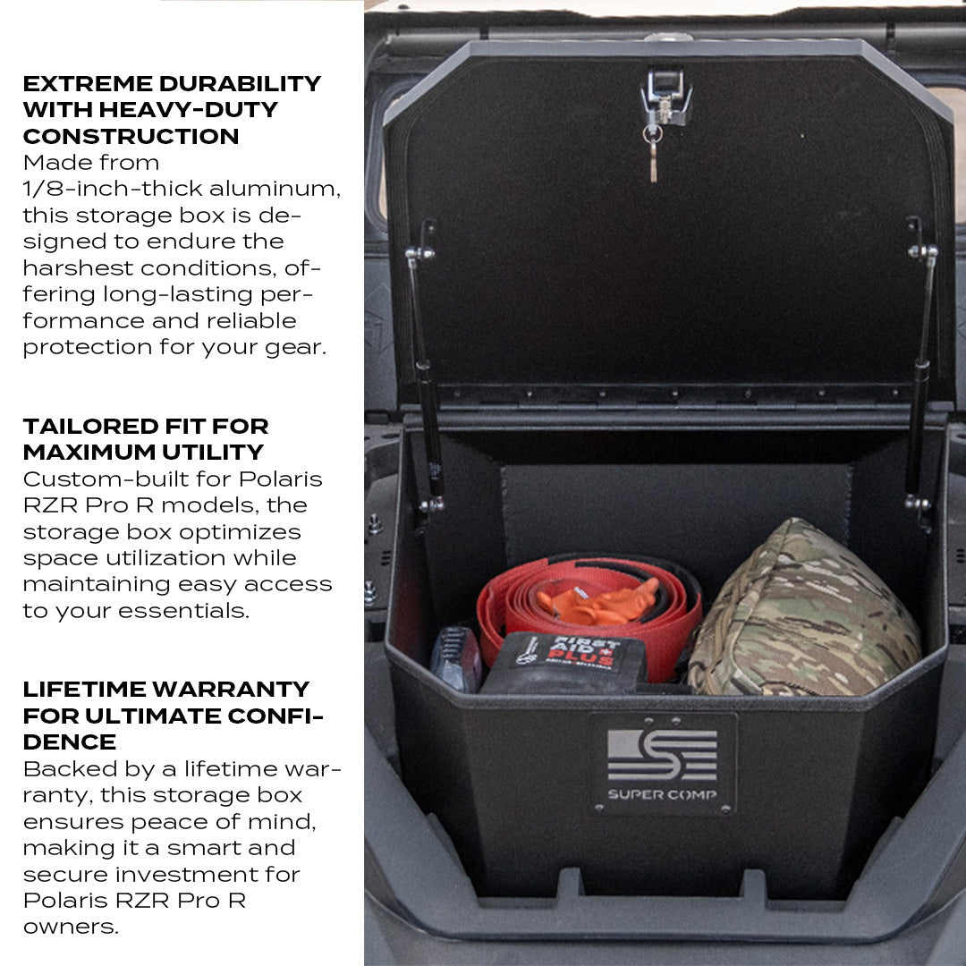 Photo of Polaris Pro R Storage Box by Super Comp - Premium Storage for UTVs / Side by Sides