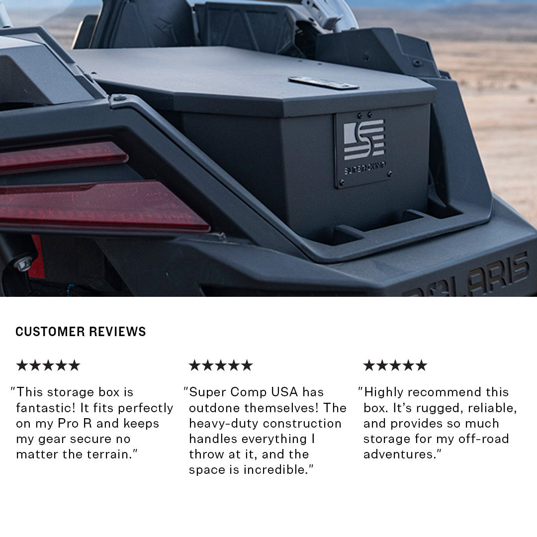 Photo of Polaris Pro R Storage Box by Super Comp - Premium Storage for UTVs / Side by Sides