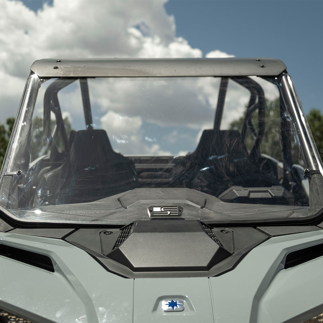 Photo of Polaris RZR Pro R Polycarbonate Full Front Windshield by Super Comp - Premium Polycarbonate Front Windshield for UTVs / Side by Sides