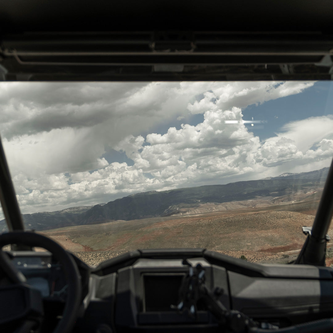 Photo of Polaris RZR Pro R Polycarbonate Full Front Windshield by Super Comp - Premium Polycarbonate Front Windshield for UTVs / Side by Sides