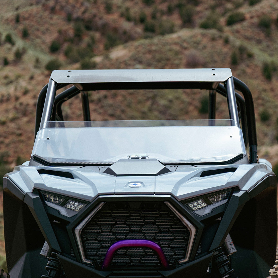 Photo of Polaris RZR Pro R Polycarbonate Half Front Windshield by Super Comp - Premium Windshields for UTVs / Side by Sides