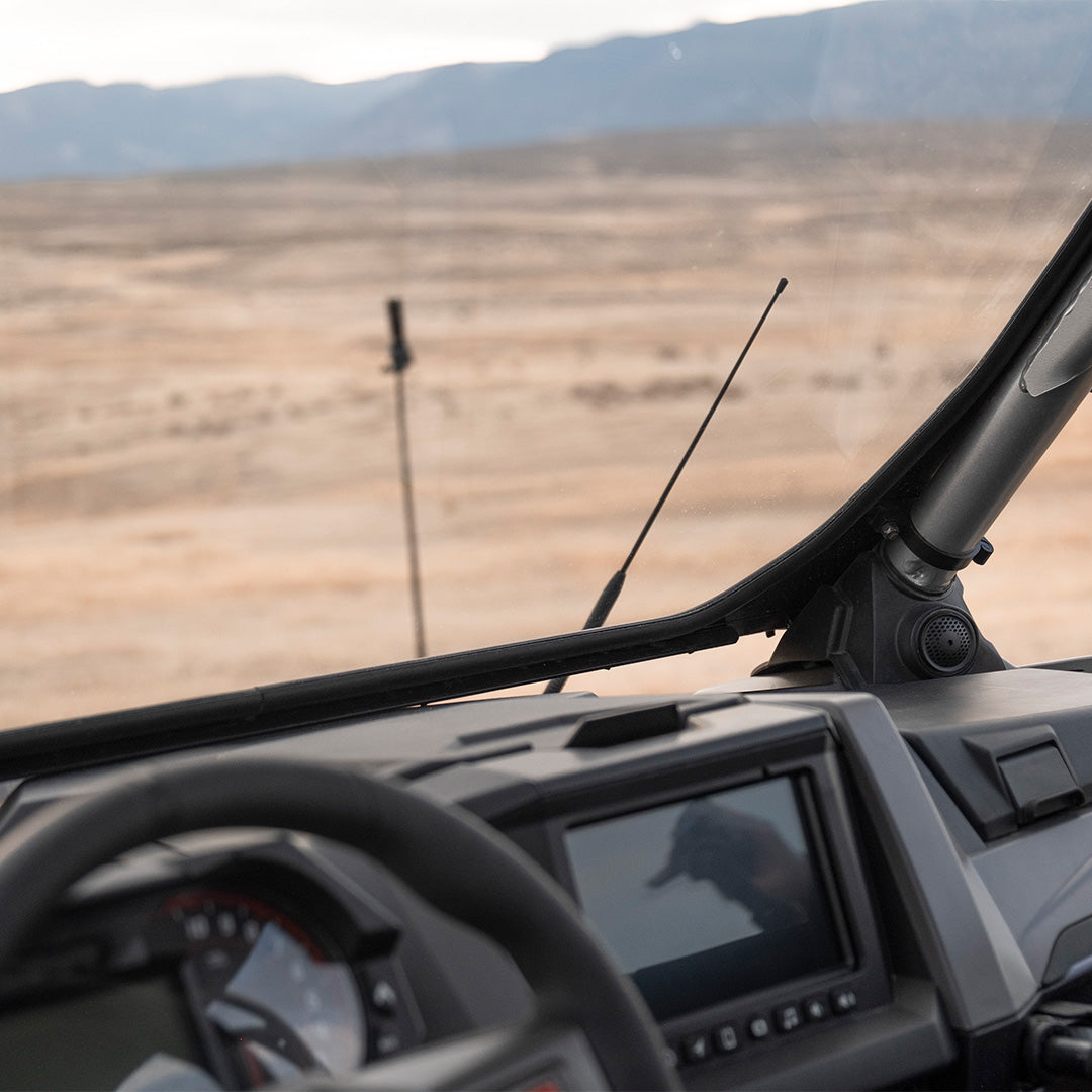 Photo of Polaris Pro R Front Windshield by Super Comp - Premium Glass Front Windshield for UTVs / Side by Sides