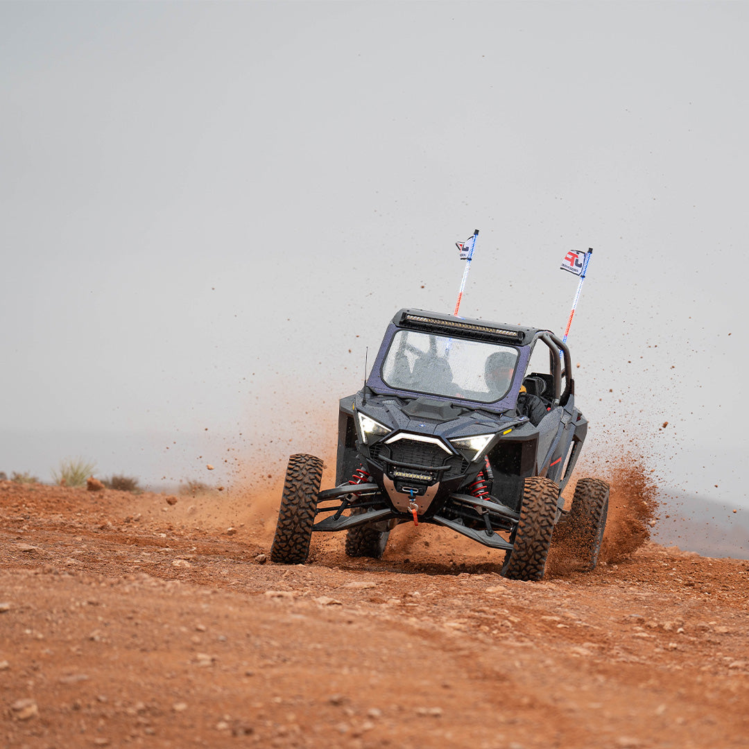Photo of Polaris Pro R Front Windshield by Super Comp - Premium Glass Front Windshield for UTVs / Side by Sides