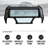 Photo of Polaris Pro R Tinted Rear Windshield (2022 - 2024) by Super Comp - Premium Windshields for UTVs / Side by Sides