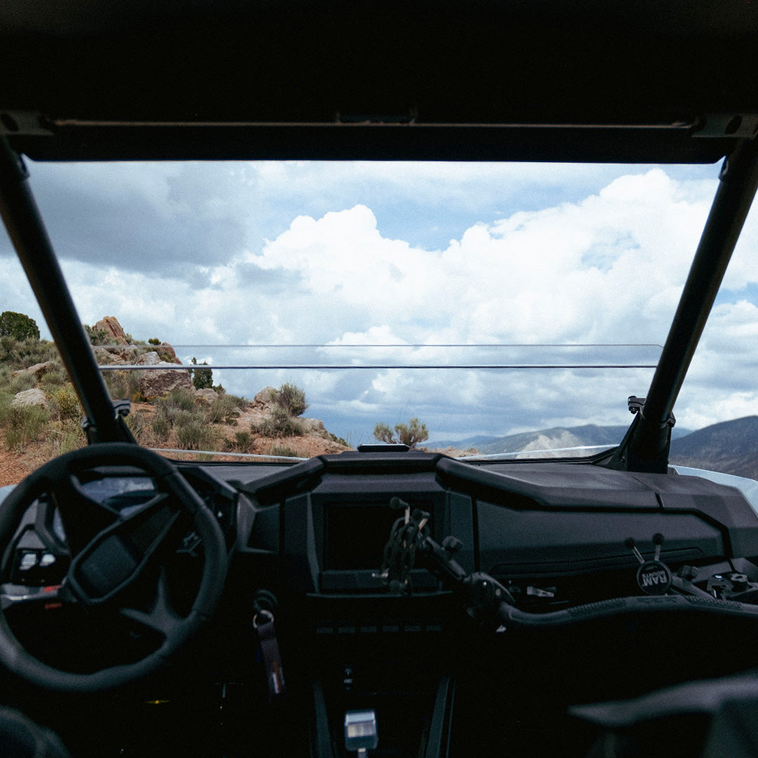 Photo of Polaris RZR Pro XP & Pro S Polycarbonate Half Front Windshield by Super Comp - Premium Polycarbonate Front Windshield for UTVs / Side by Sides