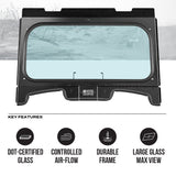 Photo of Polaris Trail 900 Front Windshield by Super Comp - Premium Windshields for UTVs / Side by Sides
