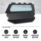 Photo of Polaris Trail 900 Rear Tinted Windshield by Super Comp - Premium Windshields for UTVs / Side by Sides