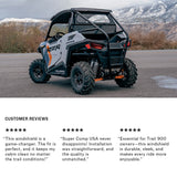 Photo of Polaris Trail 900 Rear Tinted Windshield by Super Comp - Premium Windshields for UTVs / Side by Sides