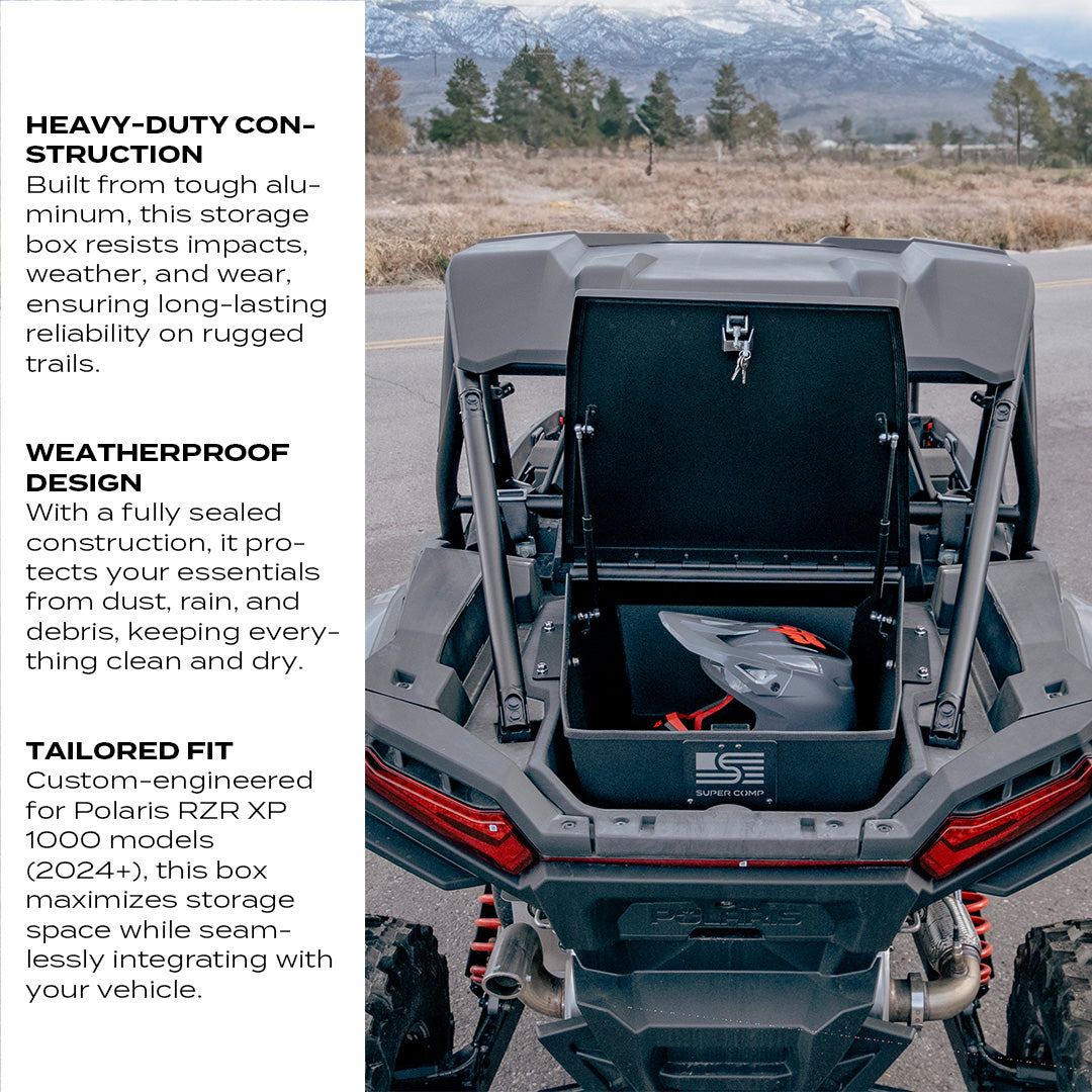 Photo of Polaris RZR XP 1000 2024+ Storage Box by Super Comp - Premium Storage for UTVs / Side by Sides