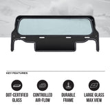 Photo of Polaris RZR XP 1000 Tinted Rear Windshield 2024+ by Super Comp - Premium Windshields for UTVs / Side by Sides