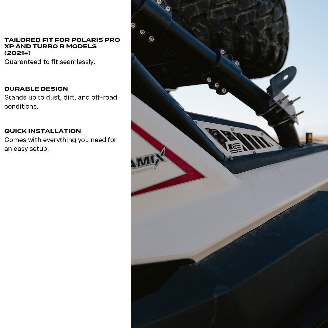 Photo of Polaris Pro XP and Turbo R Clutch and Intake Vents by Super Comp - Premium Venting for UTVs / Side by Sides