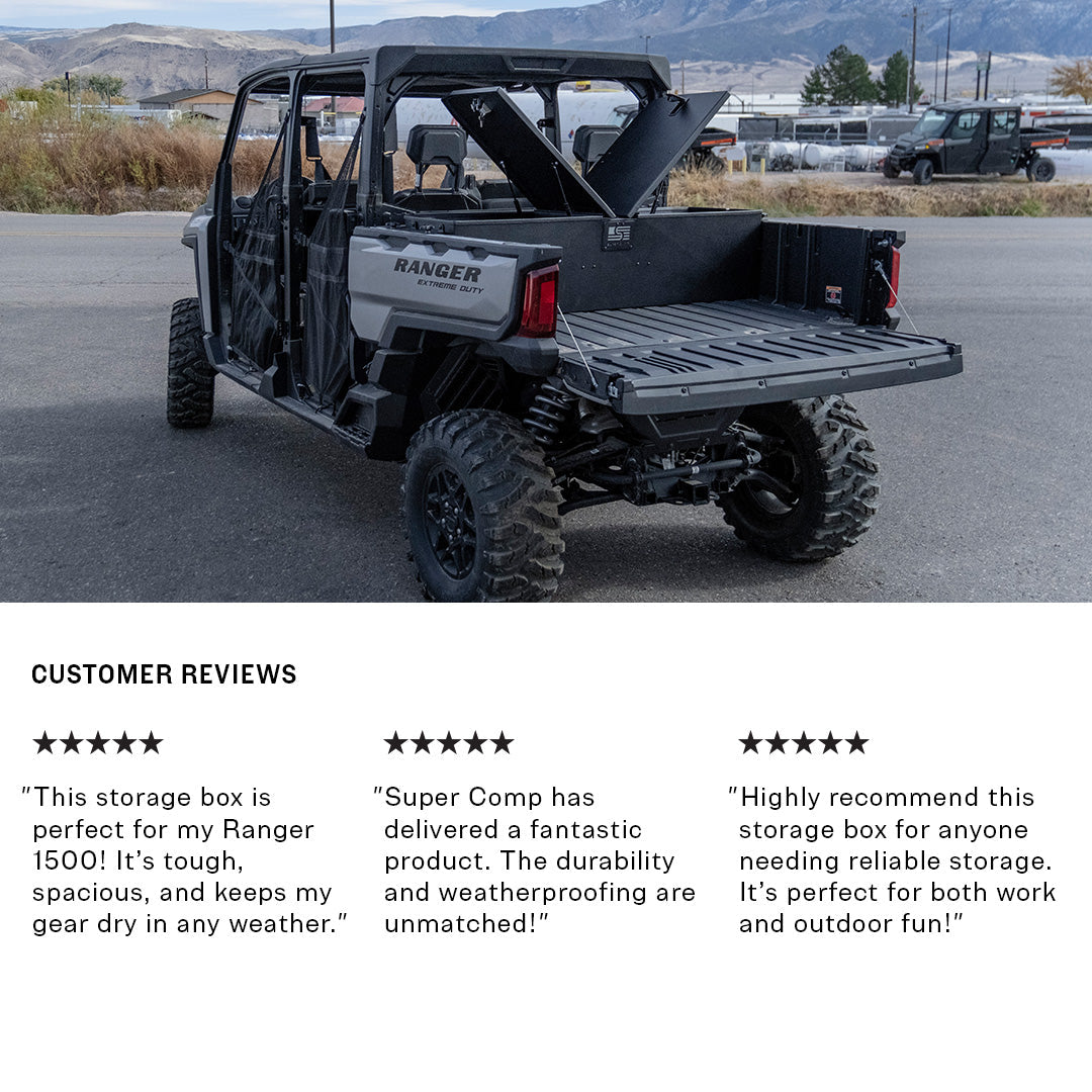 Photo of Polaris Ranger 1000 Storage Box by Super Comp - Premium Storage for UTVs / Side by Sides