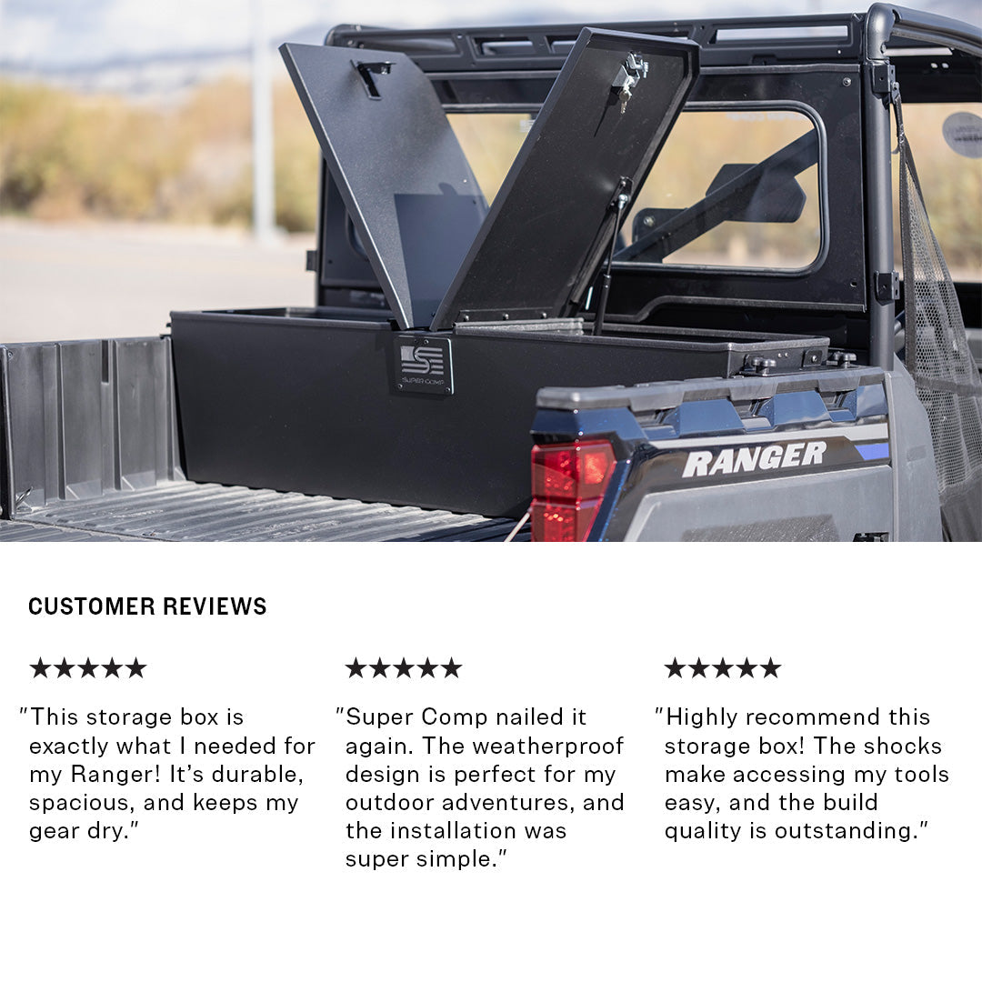 Photo of Polaris Ranger 1000 Storage Box by Super Comp - Premium Storage for UTVs / Side by Sides