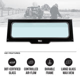 Photo of Polaris Ranger Tinted Rear Windshield by Super Comp - Premium Windshields for UTVs / Side by Sides