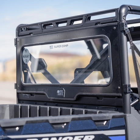 Photo of Polaris Ranger Rear Windshield by Super Comp - Premium Windshields for UTVs / Side by Sides