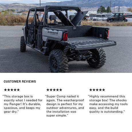Photo of Polaris Ranger 1500 Storage Box by Super Comp - Premium Storage for UTVs / Side by Sides