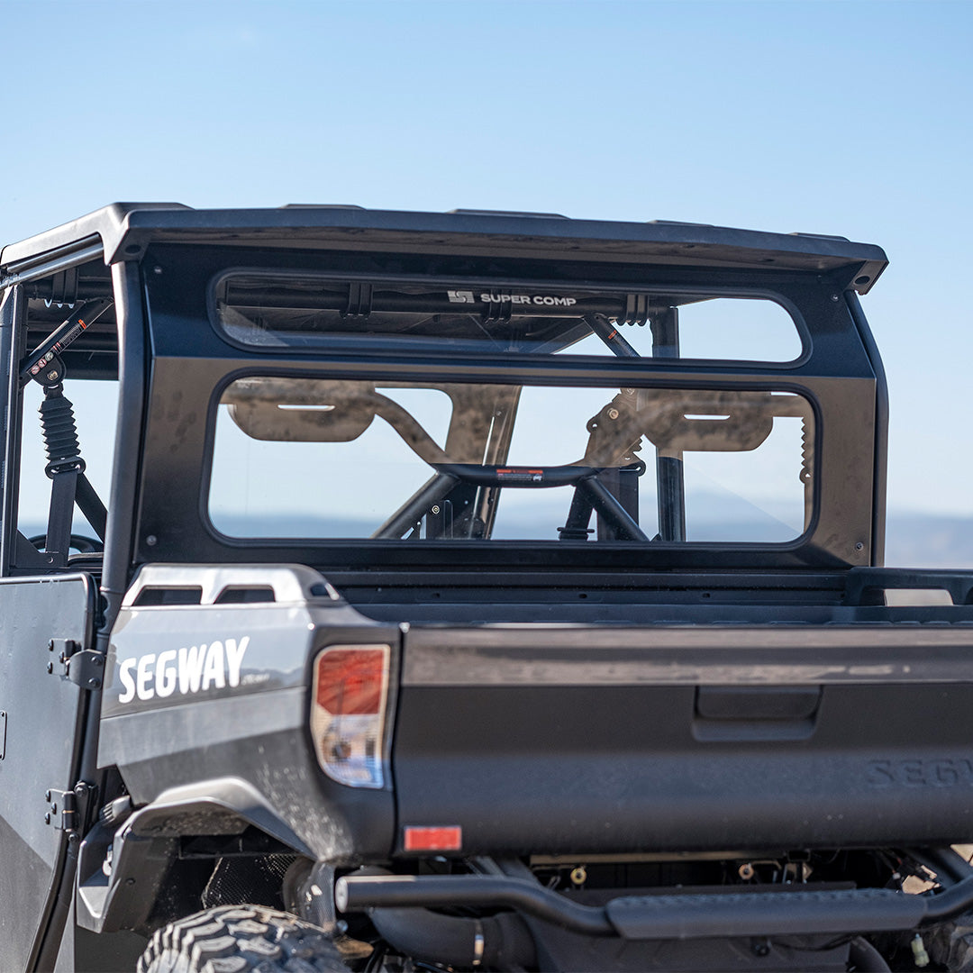 Photo of Segway UT10 Crew Rear Windshield by Super Comp - Premium Glass Rear Windshield for UTVs / Side by Sides