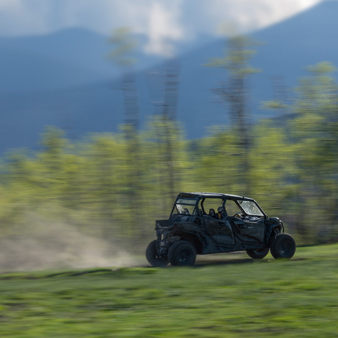 Photo of Can-Am Maverick Sport Rear Windshield by Super Comp - Premium Rear Windshield for UTVs / Side by Sides