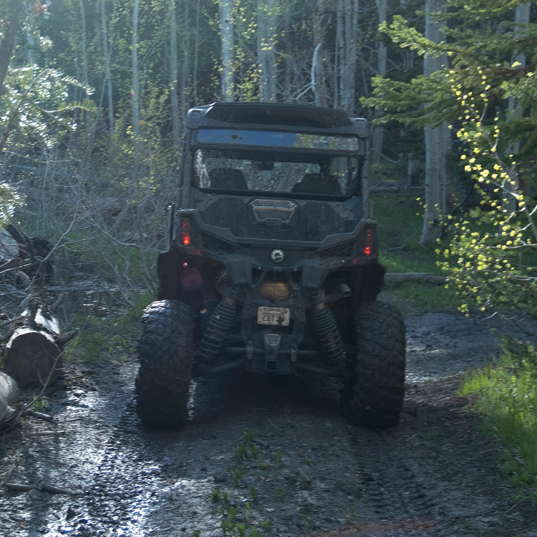 Photo of Can-Am Maverick Sport Rear Windshield by Super Comp - Premium Rear Windshield for UTVs / Side by Sides