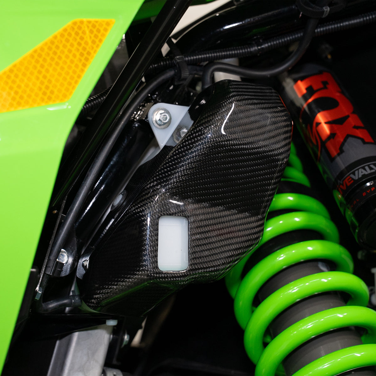 Kawasaki Teryx H2 Carbon Fiber Coolant Reservoir Cover – product detail 6