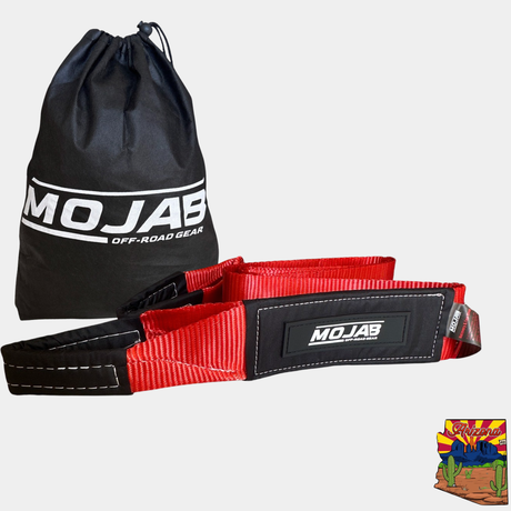 Photo of 4''x10' Tree Saver Strap / Tow Strap / Winch Strap (Lifetime Warranty) by MOJAB OFFROAD - Premium Tow Strap for UTVs / Side by Sides