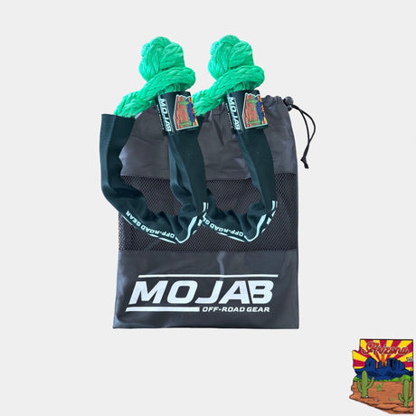 Photo of Soft Shackle 1/2'' x 22'' with sleeve and bag (Set of 2 Shackles) (Lifetime Warranty) by MOJAB OFFROAD - Premium Soft Shackle for UTVs / Side by Sides