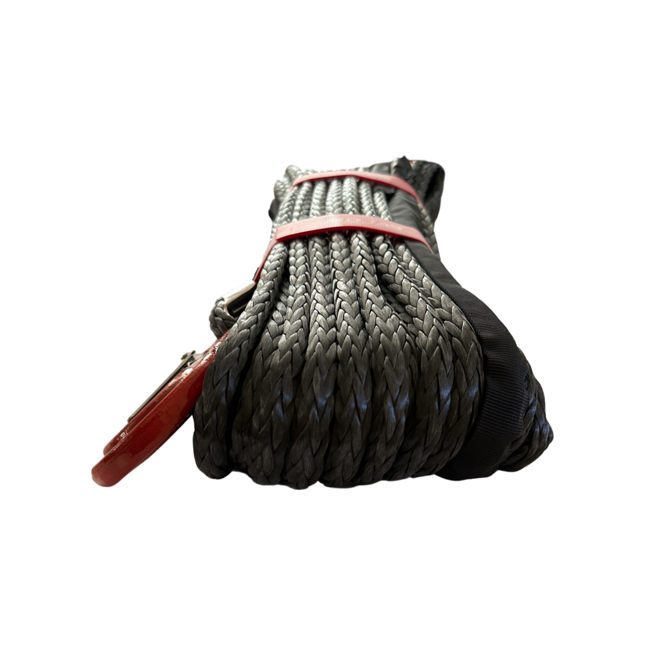 Photo of 3/8'' x 85' Synthetic Winch Rope with forged winch hook by MOJAB OFFROAD - Premium Winches & Winch Mounts for UTVs / Side by Sides