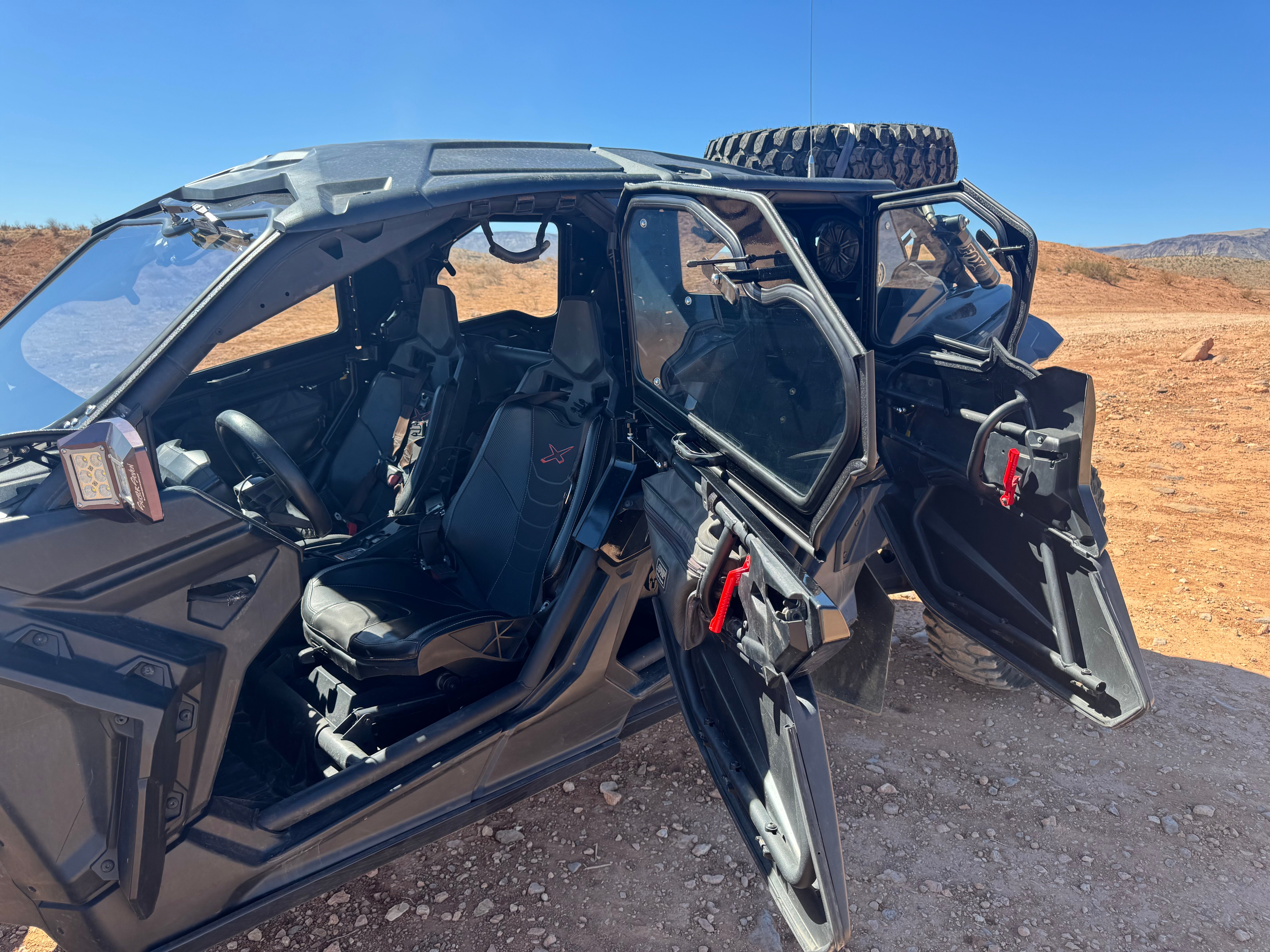 Photo of CANAM X3 4-SEAT Cab Enclosure "THE VAULT" Upper Side Doors & Panels (patent pending) by Dirt Warrior Accessories - Premium VAULT for UTVs / Side by Sides