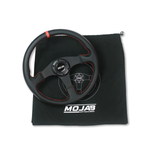 Photo of 13.5'' MOJAB Flat Steering Wheel Leather or Suede by MOJAB OFFROAD - Premium for UTVs / Side by Sides
