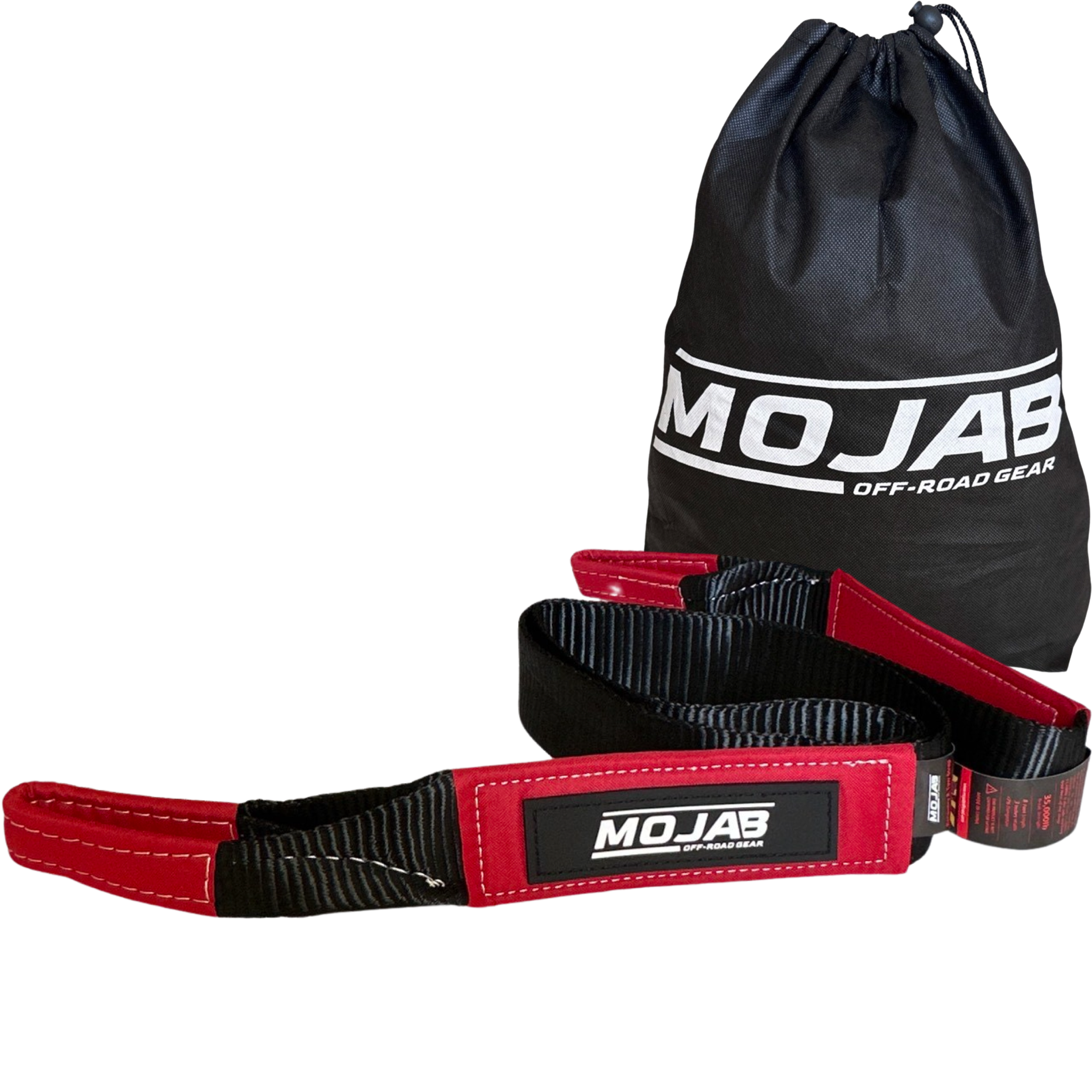 Photo of 3'' x 8' Tree Saver / Tow strap / Winch strap (Lifetime Warranty) by MOJAB OFFROAD - Premium Tow Strap for UTVs / Side by Sides
