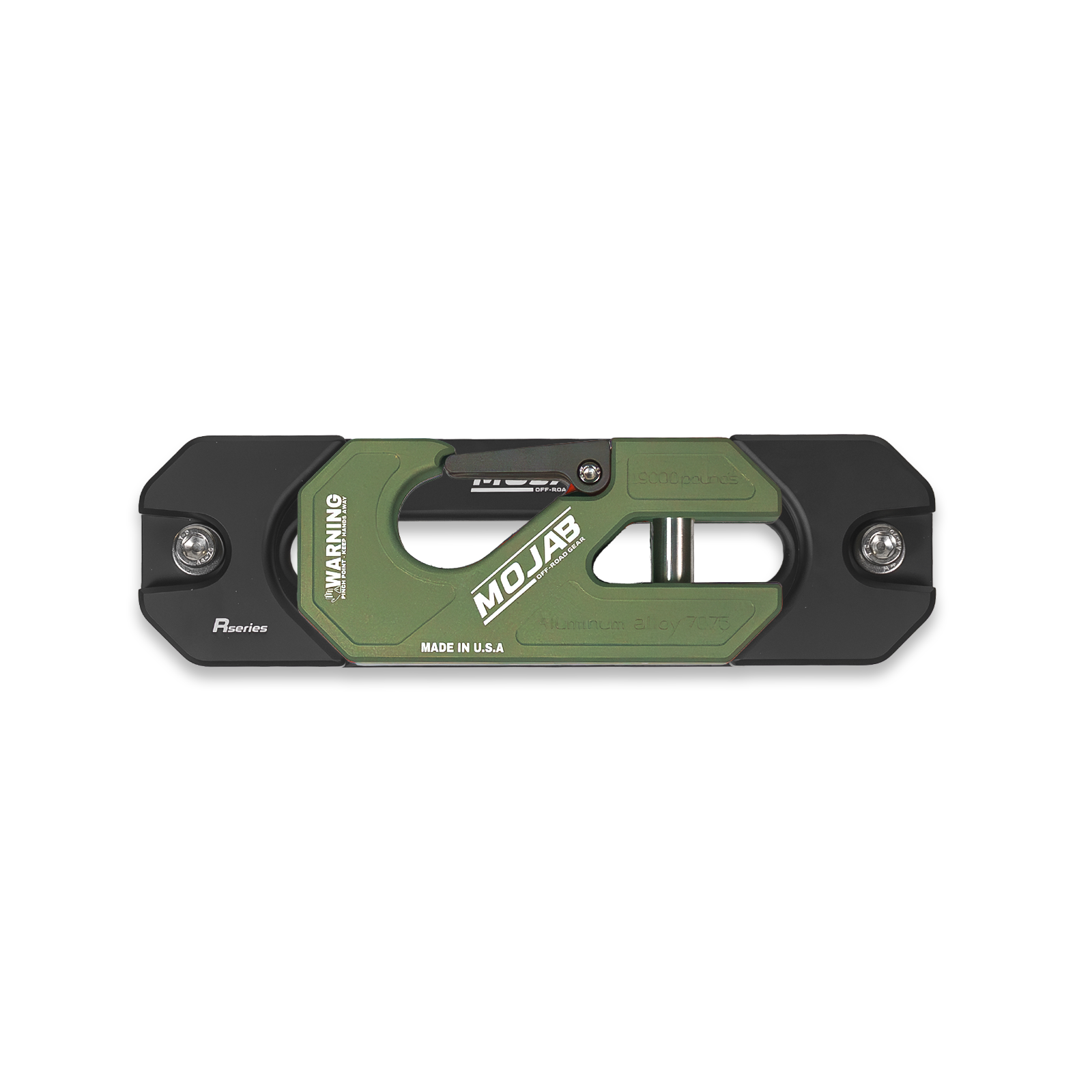 Photo of Aluminum Recessed Winch Shackle with Fairlead Kit, closed latch (LIFE TIME WARRANTY*) by MOJAB OFFROAD - Premium Winches & Winch Mounts for UTVs / Side by Sides