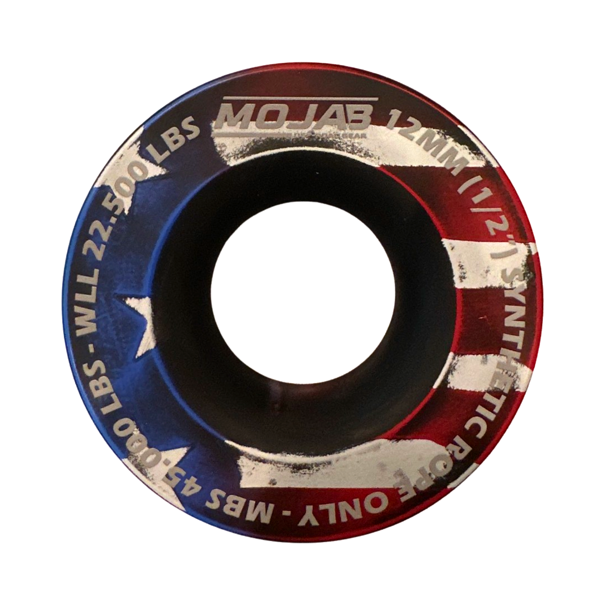 Photo of Snatch ring (diameter 3.8'') (LIFETIME WARRANTY*) by MOJAB OFFROAD - Premium Snatch ring for UTVs / Side by Sides