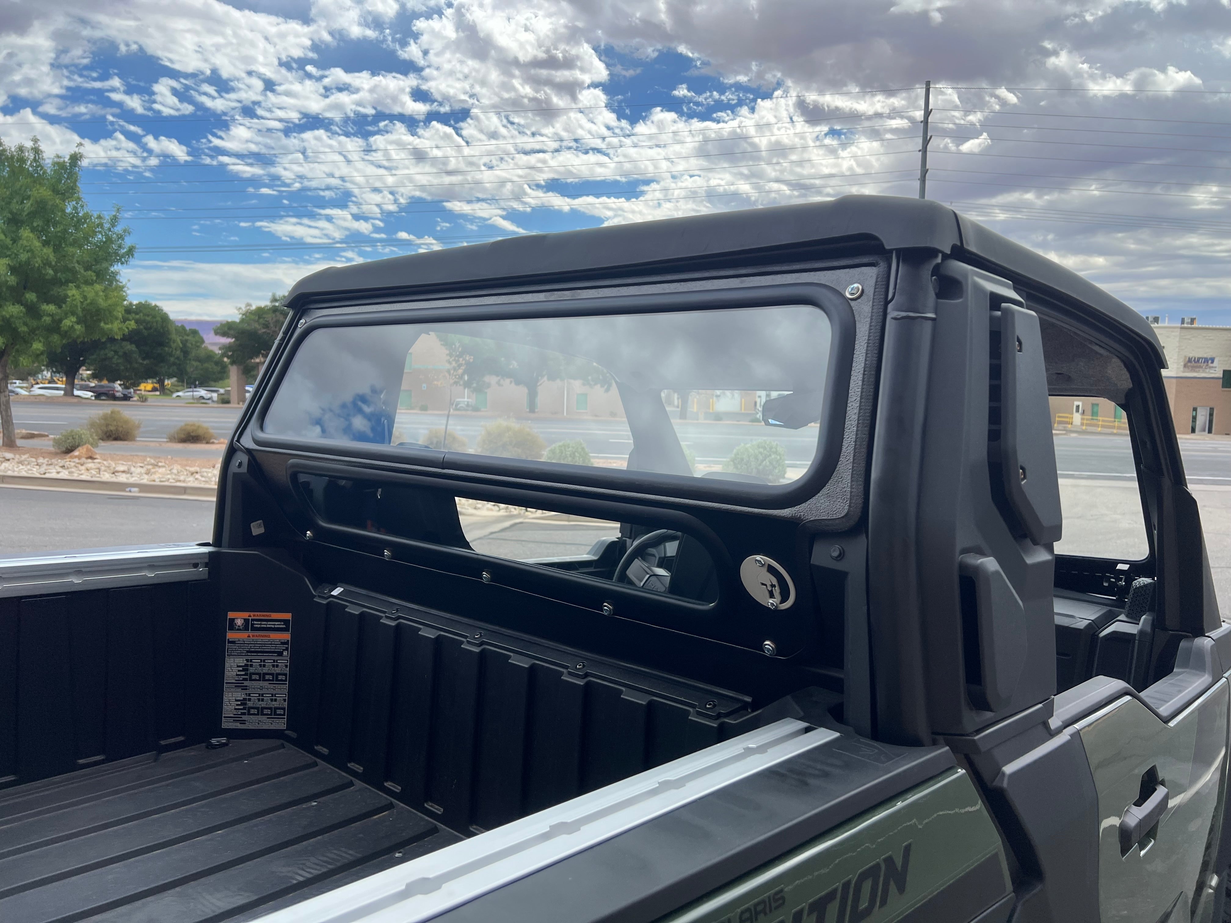 Photo of POLARIS XPEDITION XP REAR WINDSHIELD 2024+ by Dirt Warrior Accessories - Premium Windshields for UTVs / Side by Sides