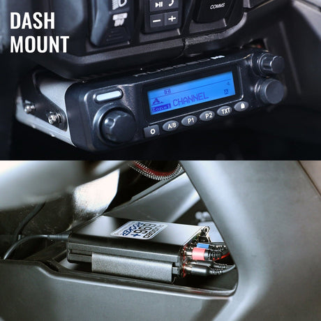 Photo of Can-Am Maverick R Complete Communication Kit with Rocker Switch Bluetooth Intercom and 2-Way Radio by Rugged Radios - Premium for UTVs / Side by Sides