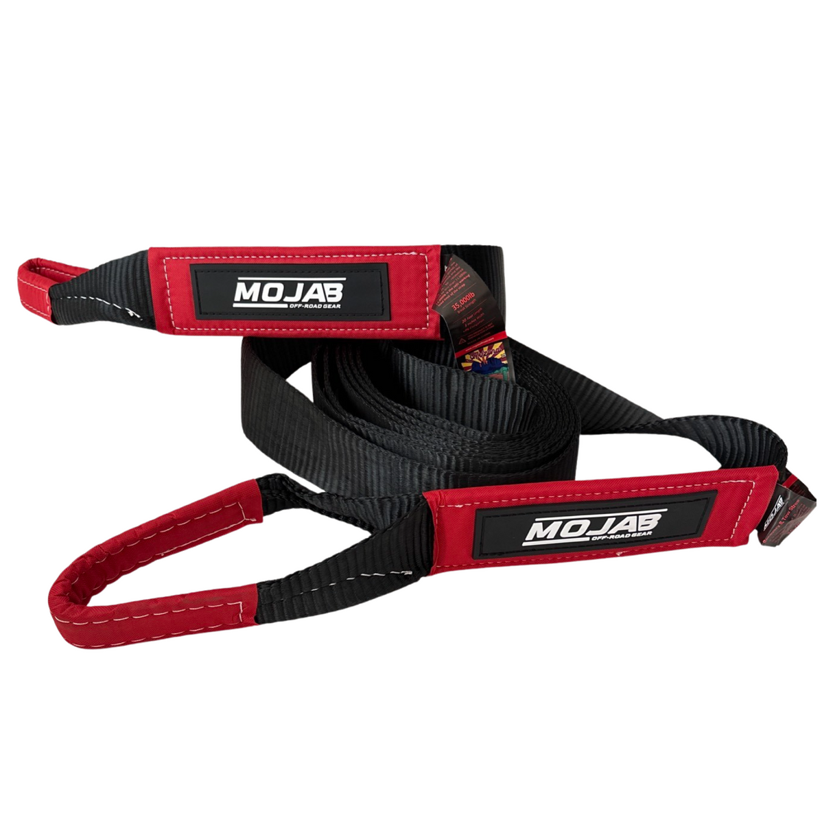 Photo of 3'' x 20' Tow Strap / Winch Strap (Lifetime Warranty) by MOJAB OFFROAD - Premium for UTVs / Side by Sides