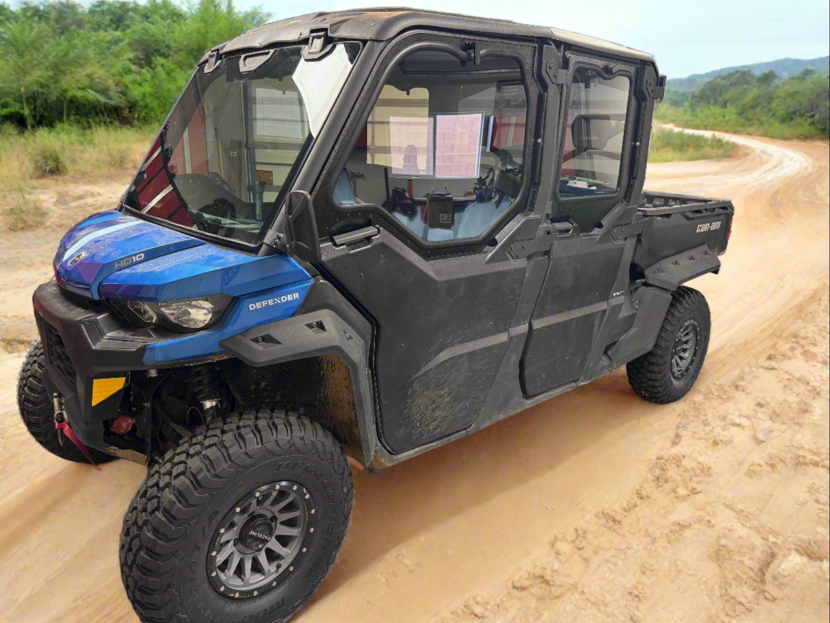 Photo of CANAM DEFENDER 4-SEAT Cab Enclosure "THE VAULT" Upper Side Doors & Panels (patent pending) by Dirt Warrior Accessories - Premium VAULT for UTVs / Side by Sides