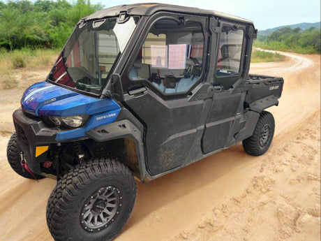 Photo of CANAM DEFENDER 4-SEAT Cab Enclosure "THE VAULT" Upper Side Doors & Panels (patent pending) by Dirt Warrior Accessories - Premium VAULT for UTVs / Side by Sides