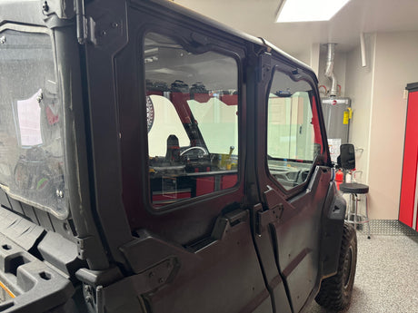 Photo of CANAM DEFENDER 4-SEAT Cab Enclosure "THE VAULT" Upper Side Doors & Panels (patent pending) by Dirt Warrior Accessories - Premium VAULT for UTVs / Side by Sides