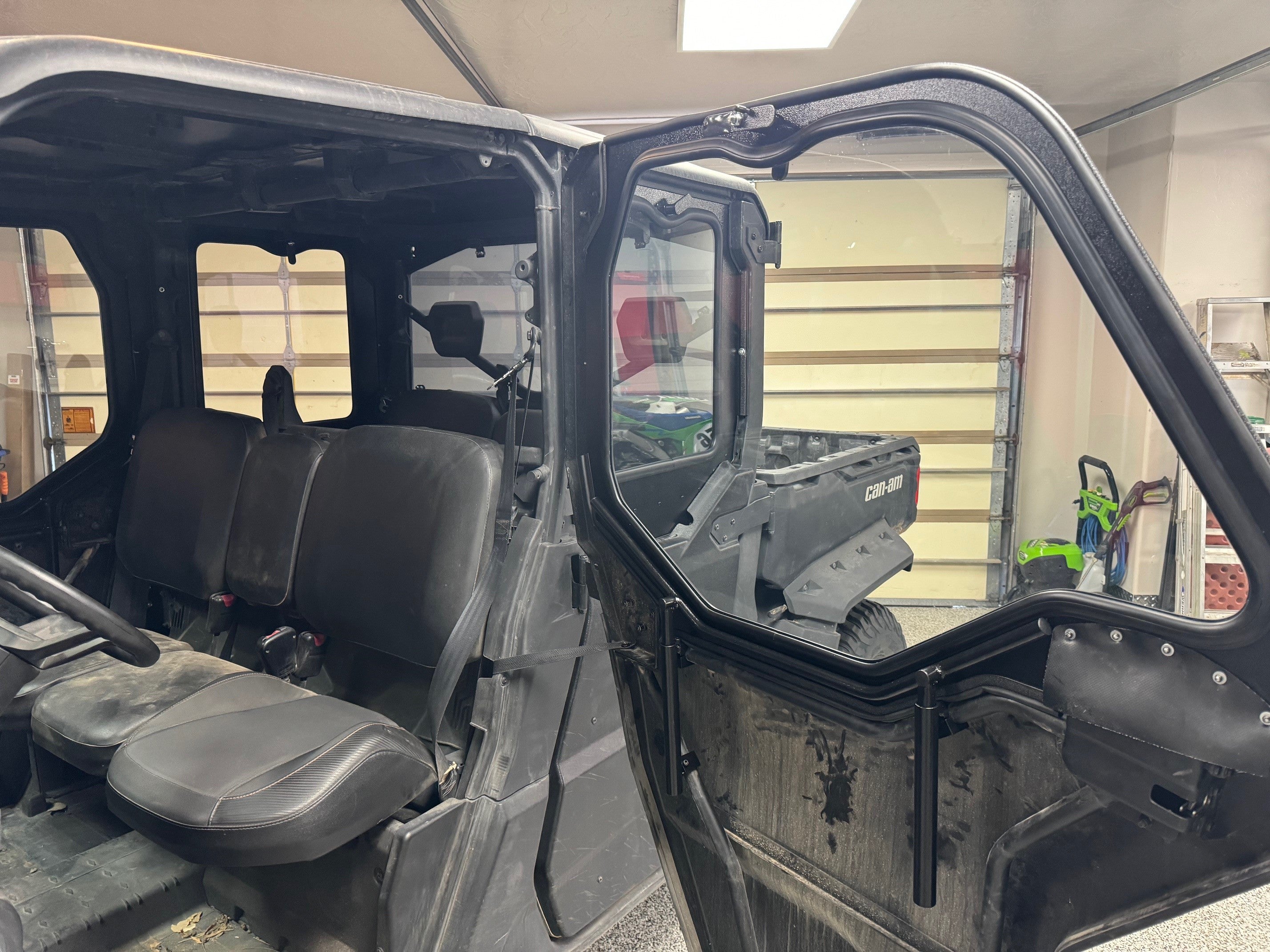 Photo of CANAM DEFENDER 4-SEAT Cab Enclosure "THE VAULT" Upper Side Doors & Panels (patent pending) by Dirt Warrior Accessories - Premium VAULT for UTVs / Side by Sides